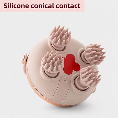 Electric Scalp & Head Massager – Rechargeable Stress Relief Massage Brush