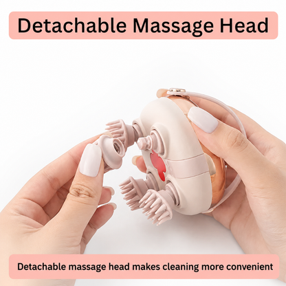 Electric Scalp & Head Massager – Rechargeable Stress Relief Massage Brush