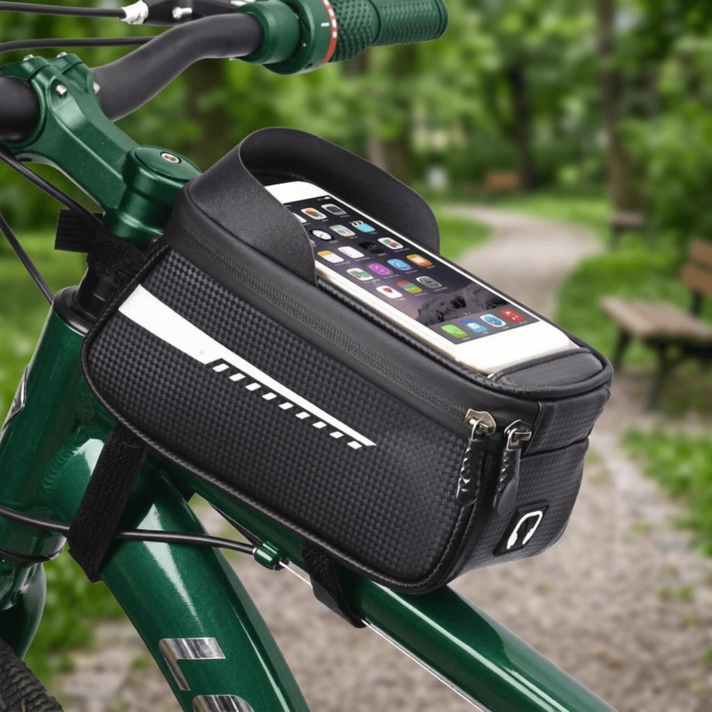 Waterproof Bike Front Frame Bag with Touch Screen