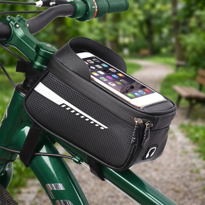 Waterproof Bike Front Frame Bag with Touch Screen