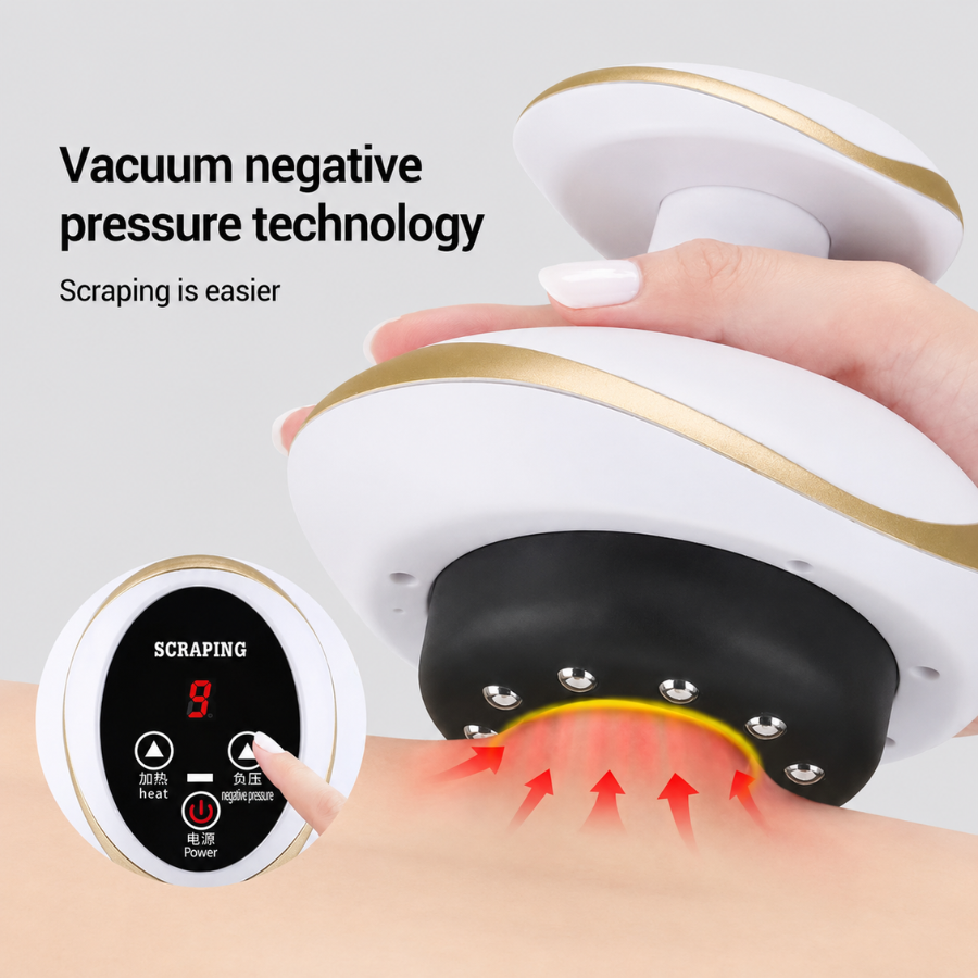 Home Electric Gua Sha Scraping and Vacuum Cupping Body Massager